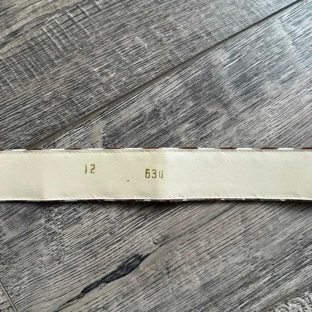 Vintage Y2K Plaid Gingham Brown Tan Canvas Strap Belt